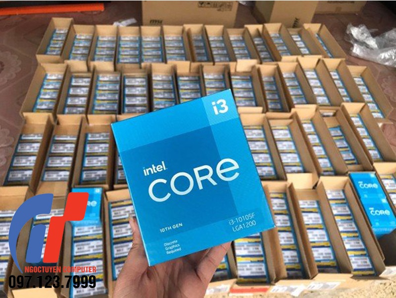 CPU Intel Core I3 - 10105F 4C/8T ( 3.7GHz up to 4.4GHz, 6MB Cache
